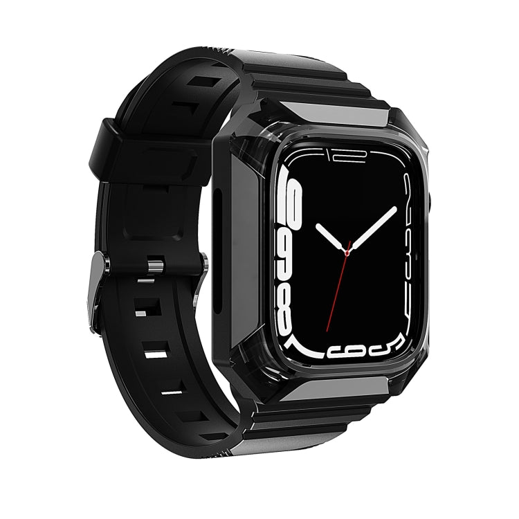 Armor Case Integrated TPU Watch Band, For Apple Watch SE 2025 / 2023 44mm, For Apple Watch SE 2025 / 2023 40mm, For Apple Watch Series 11 / 10 42mm, For Apple Watch Ultra 3 / 2 49mm, For Apple Watch 9 45mm, For Apple Watch 9 41mm