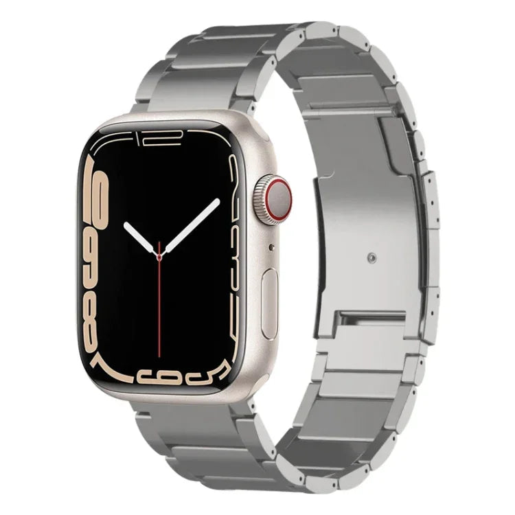 鈦金屬錶帶,適用於 Apple Watch Series 7 41mm,適用於 Apple Watch Series 7 45mm,適用於 Apple Watch SE 40mm,適用於 Apple Watch SE 44mm,適用於 Apple Watch Series 6 40mm,適用於 Apple Watch Series 6 44mm,適用於 Apple Watch Series 5 44mm