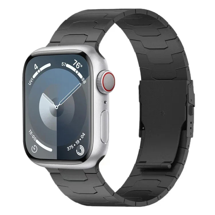 26mm Oracle Safety Buckle Titanium Alloy Watch Band, For Apple Watch SE 2023 44mm, For Apple Watch Ultra 2 49mm, For Apple Watch Series 9 45mm, For Apple Watch Ultra 49mm, For Apple Watch Series 8 45mm, For Apple Watch SE 2022 44mm