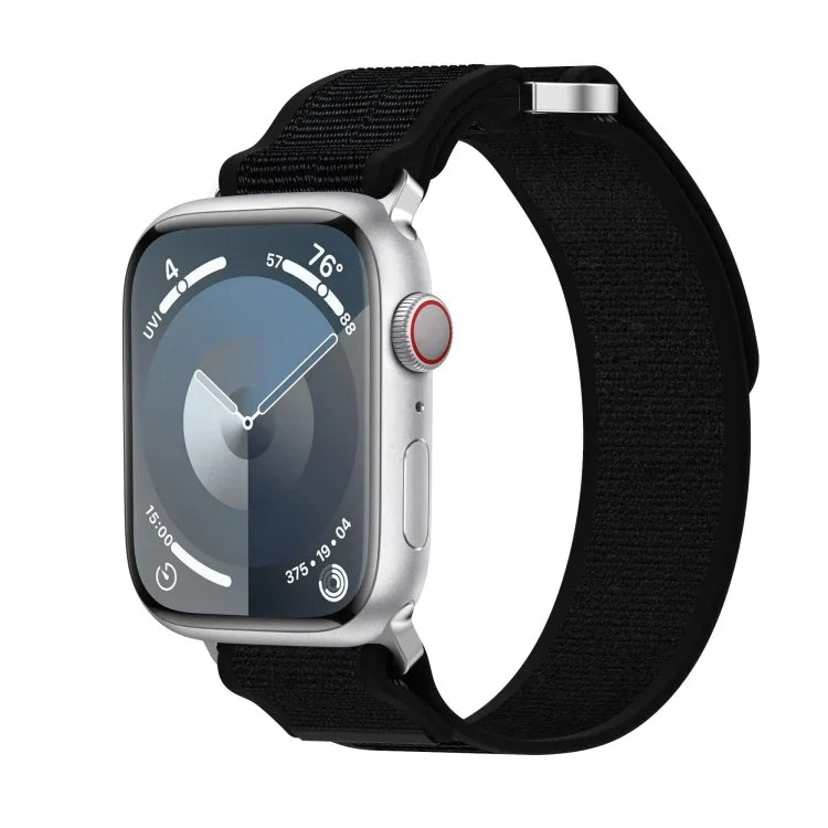 Double Hook and Loop Faster Nylon Watch Band, For Apple Watch SE 40mm, For Apple Watch SE 44mm, For Apple Watch Series 6 40mm, For Apple Watch Series 6 44mm, For Apple Watch Series 5 44mm, For Apple Watch Series 5 40mm, For Apple Watch 4 44mm