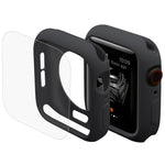 ENKAY Hat-Prince 2 合 1 TPU 半包覆保護殼 + 3D 全螢幕 PET 曲面熱彎高清螢幕保護貼，適用於 Apple Watch Series 6 / 5 / 4 / SE3 / 2 / 1 40mm，40mm