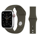 適用於 Apple Watch Series 3 & 2 & 1 38mm 時尚簡約風格矽膠手錶錶帶，適用於 38mm