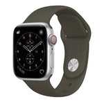 適用於 Apple Watch Series 3 & 2 & 1 38mm 時尚簡約風格矽膠手錶錶帶，適用於 38mm