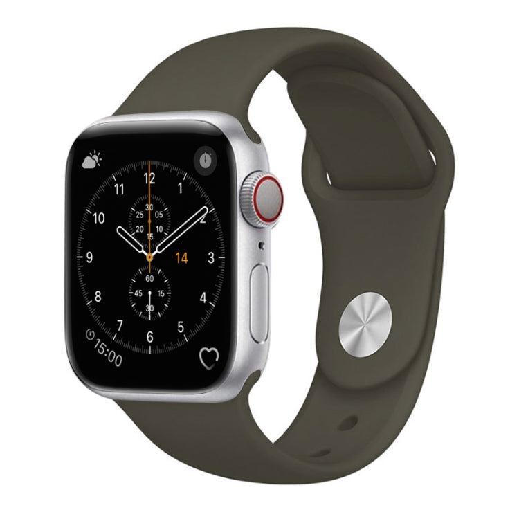 適用於 Apple Watch Series 3 & 2 & 1 38mm 時尚簡約風格矽膠手錶錶帶，適用於 38mm