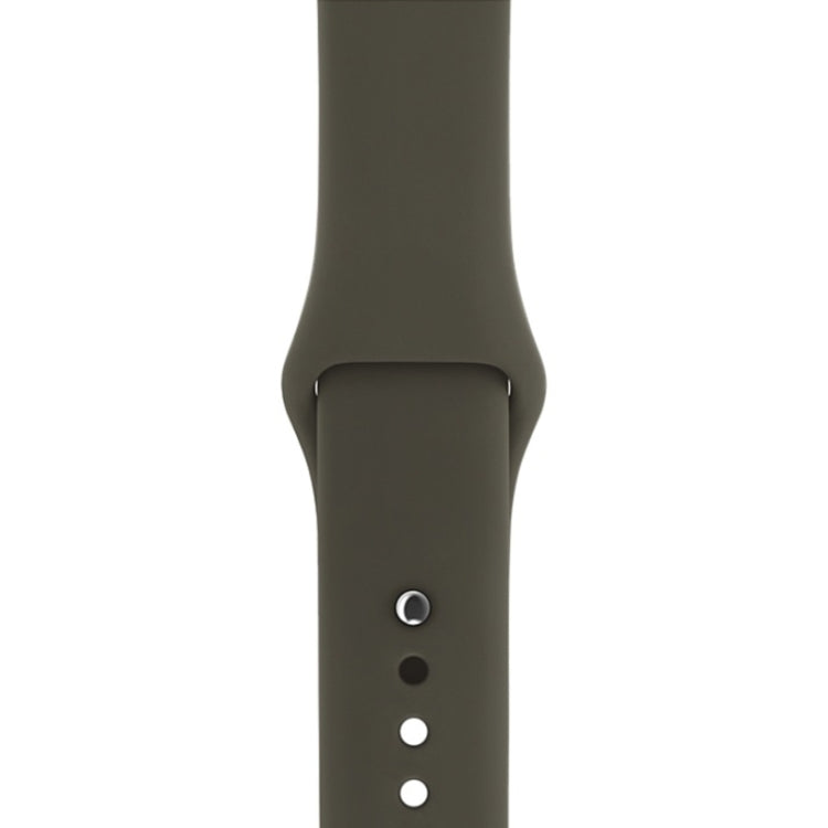 適用於 Apple Watch Series 3 & 2 & 1 38mm 時尚簡約風格矽膠手錶錶帶，適用於 38mm
