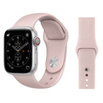 適用於 Apple Watch Series 3 & 2 & 1 38mm 時尚簡約風格矽膠手錶錶帶，適用於 38mm