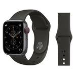 適用於 Apple Watch Series 3 & 2 & 1 38mm 時尚簡約風格矽膠手錶錶帶，適用於 38mm
