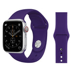 適用於 Apple Watch Series 3 & 2 & 1 38mm 時尚簡約風格矽膠手錶錶帶，適用於 38mm