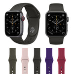 適用於 Apple Watch Series 3 & 2 & 1 38mm 時尚簡約風格矽膠手錶錶帶，適用於 38mm