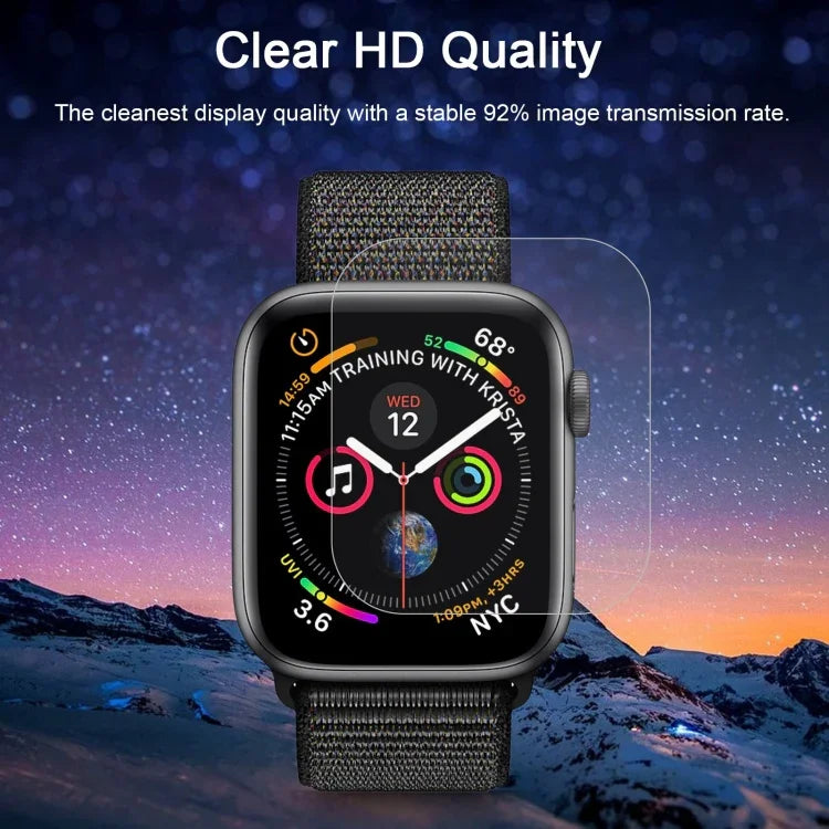 ENKAY Hat-Prince 3D 全屏 PET 曲面熱彎高清螢幕保護貼，適用於 Apple Watch Series 6 / 5 / 4 / Watch SE 40毫米，適用於 Apple Watch Series 6 / 5 / 4 / Watch SE 40毫米