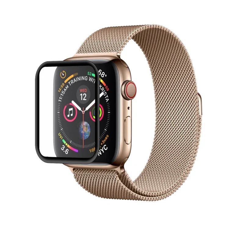 2 件 ENKAY Hat-Prince 3D 全屏 PET + 3D 全屏電鍍 PET 曲面熱彎高清螢幕保護貼，適用於 Apple Watch Series 6 / 5 / 4 / Watch SE 44mm