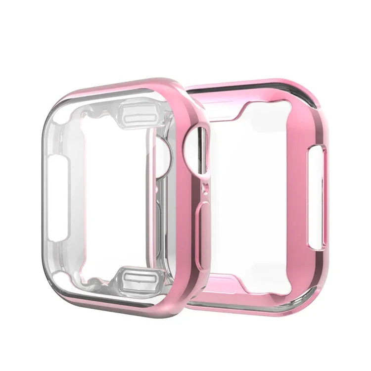 全覆蓋電鍍 TPU 保護殼，適用於 Apple Watch Series 6 / 5 / 4 / Watch SE 40mm，適用於 Series 5 & 4 40mm