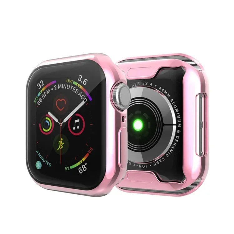 全覆蓋電鍍 TPU 保護殼，適用於 Apple Watch Series 6 / 5 / 4 / Watch SE 40mm，適用於 Series 5 & 4 40mm