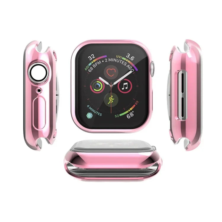 全覆蓋電鍍 TPU 保護殼，適用於 Apple Watch Series 6 / 5 / 4 / Watch SE 40mm，適用於 Series 5 & 4 40mm