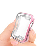 全覆蓋電鍍 TPU 保護殼，適用於 Apple Watch Series 6 / 5 / 4 / Watch SE 40mm，適用於 Series 5 & 4 40mm