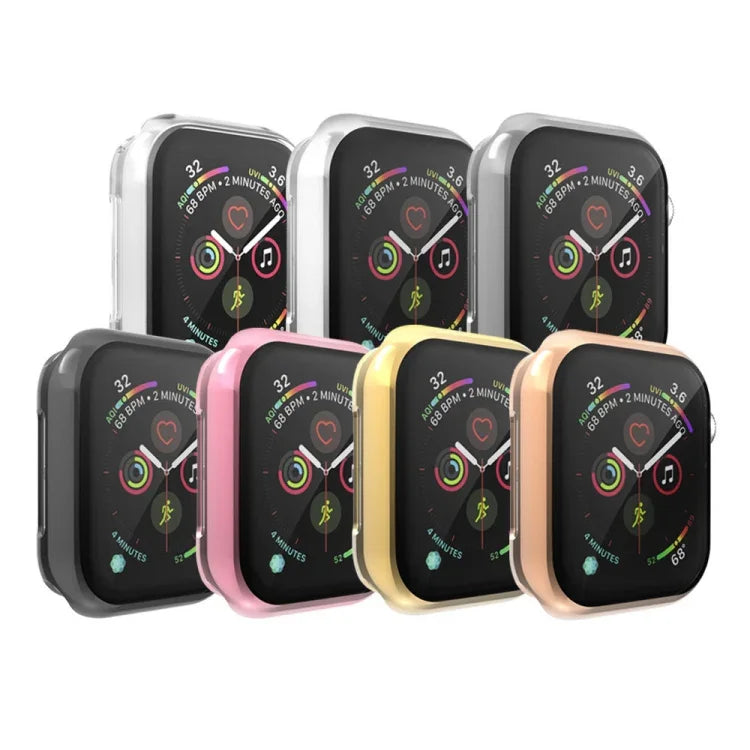 全覆蓋電鍍 TPU 保護殼，適用於 Apple Watch Series 6 / 5 / 4 / Watch SE 40mm，適用於 Series 5 & 4 40mm