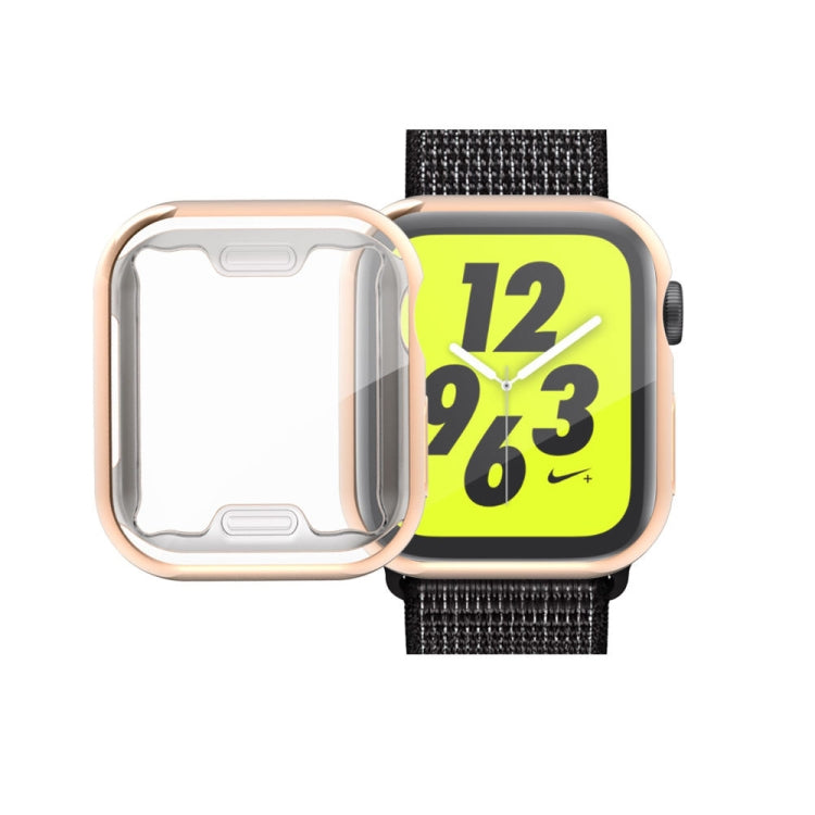 全覆蓋電鍍 TPU 保護殼，適用 Apple Watch Series 6 / 5 / 4 / Watch SE 44mm