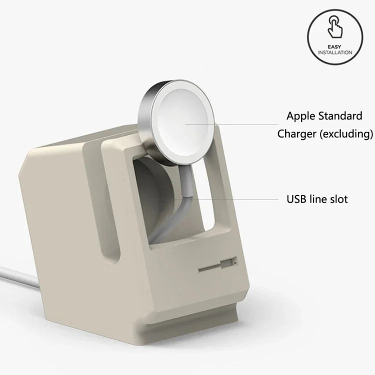 復古風格矽膠 Apple Watch 充電座支架