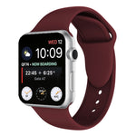 雙鉚釘矽膠錶帶，適用於 Apple Watch Series 3 & 2 & 1 42毫米，Apple Watch 42毫米