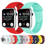 雙鉚釘矽膠錶帶，適用於 Apple Watch Series 3 & 2 & 1 42毫米，Apple Watch 42毫米