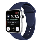 雙鉚釘矽膠錶帶，適用於 Apple Watch Series 3 & 2 & 1 38mm，Apple Watch 38mm