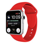 雙鉚釘矽膠錶帶，適用於 Apple Watch Series 3 & 2 & 1 38mm，Apple Watch 38mm