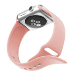 雙鉚釘矽膠錶帶，適用於 Apple Watch Series 3 & 2 & 1 38mm，Apple Watch 38mm