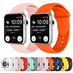 雙鉚釘矽膠錶帶，適用於 Apple Watch Series 3 & 2 & 1 38mm，Apple Watch 38mm
