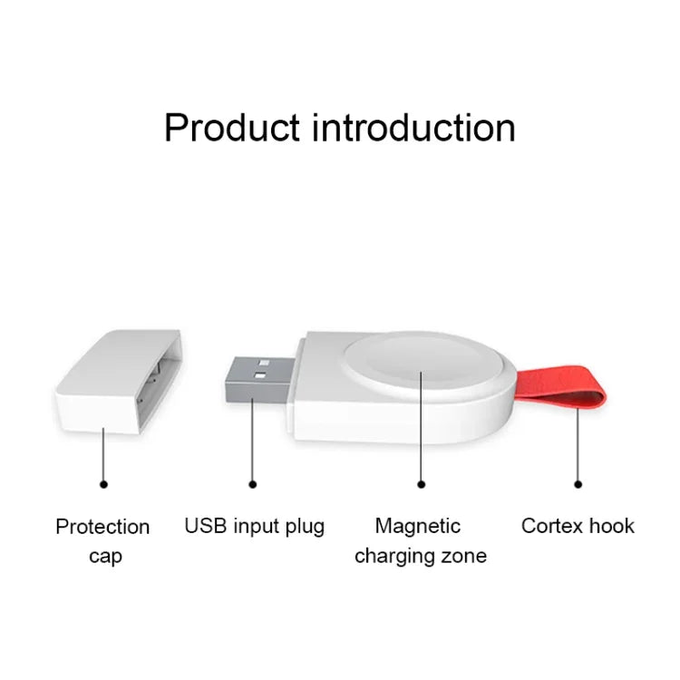 A3 通用便攜 Qi 標準磁吸無線充電器，適用於 Apple Watch Series 4 & 3 & 2 & 1