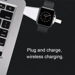 B2 通用便攜 Qi 標準磁吸 USB 無線充電器，適用於 Apple Watch Series 4 & 3 & 2 & 1