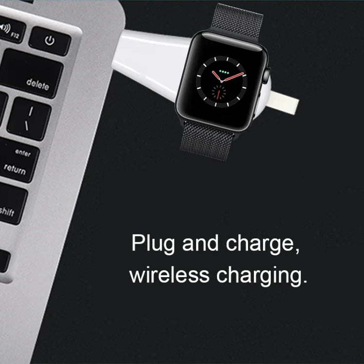 B2 通用便攜 Qi 標準磁吸 USB 無線充電器，適用於 Apple Watch Series 4 & 3 & 2 & 1