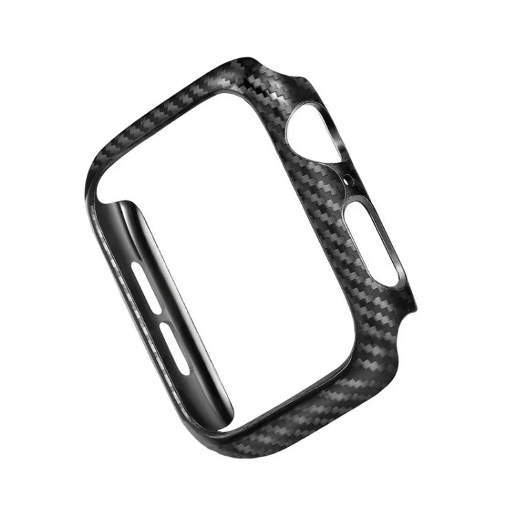 PC 碳纖維框架保護殼，適用於 Apple Watch Series 6 / 5 / 4 / Watch SE 44mm
