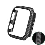 PC 碳纖維框架保護殼，適用於 Apple Watch Series 6 / 5 / 4 / Watch SE 44mm