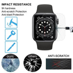 9H 2.5D 鋼化玻璃膜，適用於 Apple Watch Series 6 / 5 / 4 / Watch SE 40mm