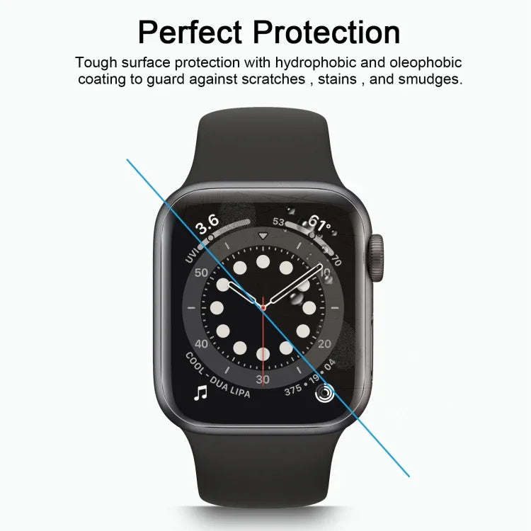 9H 2.5D 鋼化玻璃膜，適用於 Apple Watch Series 6 / 5 / 4 / Watch SE 40mm