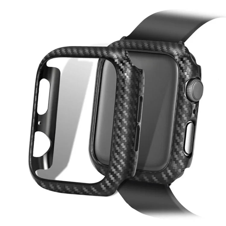 PC 碳纖維框架保護殼，適用於 Apple Watch Series 3 & 2 & 1 42mm