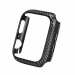 真皮碳纖維錶帶 + 框架，適用於 Apple Watch Series 3 & 2 & 1 38mm