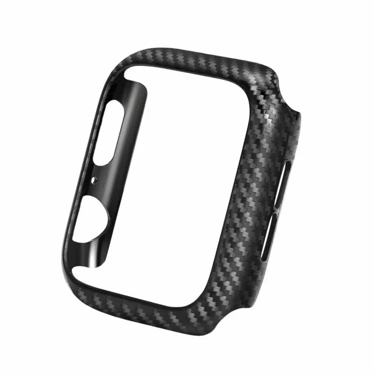 真皮碳纖維錶帶 + 框架，適用於 Apple Watch Series 3 & 2 & 1 38mm