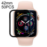 50 片裝適用於 Apple Watch Series 3 / 2 / 1 42mm 軟性 PET 膜全覆蓋螢幕保護貼，適用於 Apple Watch Series 3 / 2 / 1 42mm