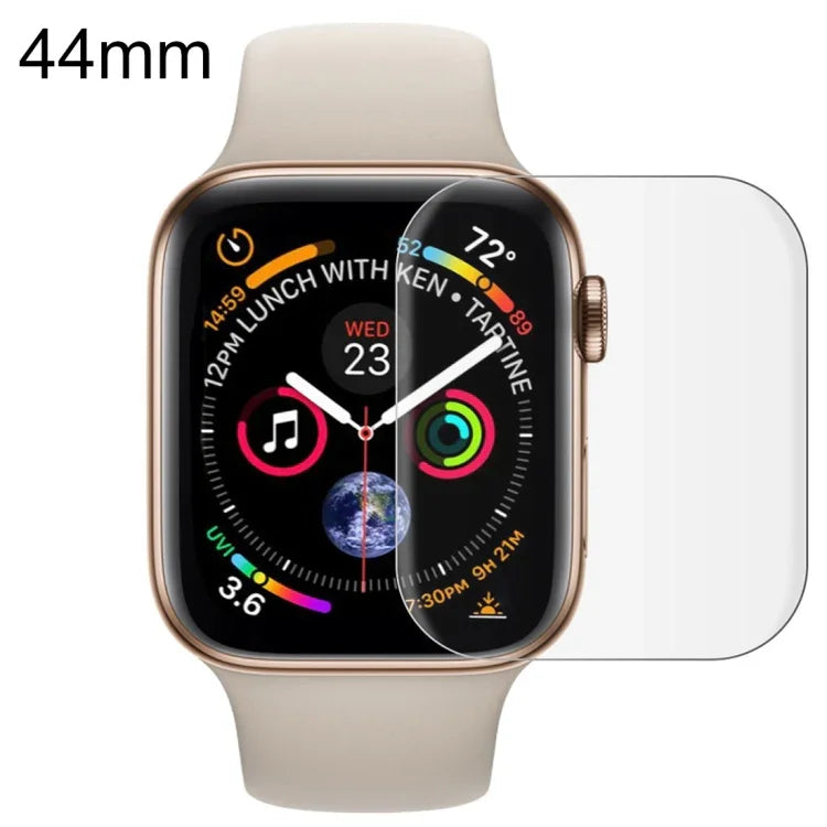 適用於 Apple Watch Series 6 / 5 / 4 / Watch SE 44mm 柔軟 PET 膜全覆蓋螢幕保護貼，適用於 Apple Watch Series 6 / 5 / 4 / Watch SE 44mm，適用於 Apple Watch Series 6 / 5 / 4 / Watch SE 44mm（透明）（1 件）