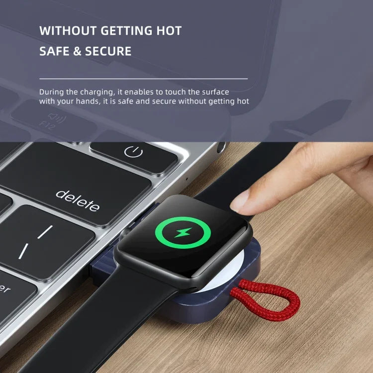 ROCK W26 便攜磁吸無線充電器，適用於 Apple Watch，W26 USB 介面
