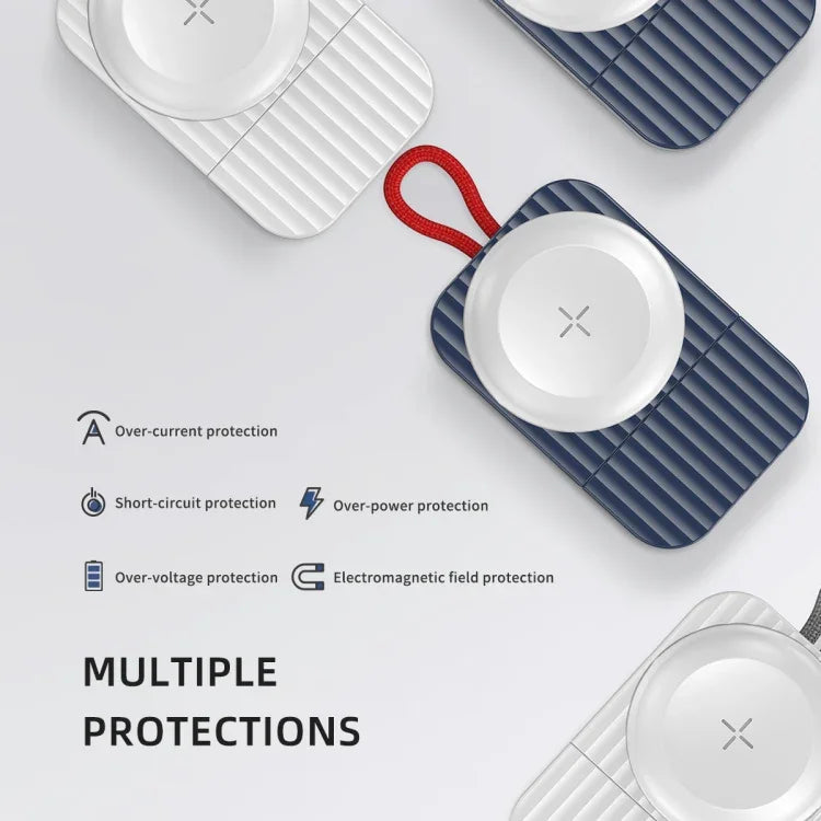 ROCK W26 便攜磁吸無線充電器，適用於 Apple Watch，W26 USB 介面
