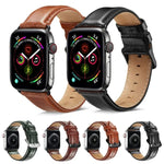 黑色扣環皮革錶帶，適用於 Apple Watch Series 10 42mm / 9&8&7 41mm / SE 3&SE 2&6&SE&5&4 40mm / 3&2&1 38mm，適用於 Apple Watch Series 8&7 41mm / SE 2&6&SE&5&4 40mm / 3&2&1 38mm