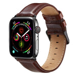 黑色扣環皮革錶帶，適用於 Apple Watch Ultra 49mm & Watch Ultra 2 49mm / Series 10 46mm / 9&8&7 45mm / SE 3&SE 2&6&SE&5&4 44mm / 3&2&1 42mm，適用於 Apple Watch Ultra 49mm / Series 8&7 45mm / SE 2&6&SE&5&4 44mm / 3&2&1 42mm