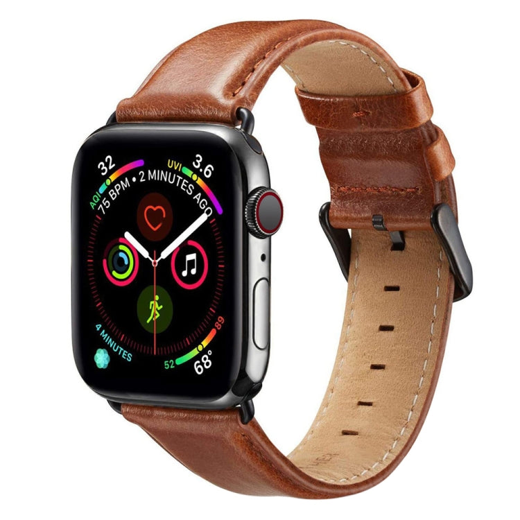 黑色扣環皮革錶帶，適用於 Apple Watch Ultra 49mm & Watch Ultra 2 49mm / Series 10 46mm / 9&8&7 45mm / SE 3&SE 2&6&SE&5&4 44mm / 3&2&1 42mm，適用於 Apple Watch Ultra 49mm / Series 8&7 45mm / SE 2&6&SE&5&4 44mm / 3&2&1 42mm