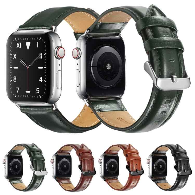 黑色扣環皮革錶帶，適用於 Apple Watch Ultra 49mm & Watch Ultra 2 49mm / Series 10 46mm / 9&8&7 45mm / SE 3&SE 2&6&SE&5&4 44mm / 3&2&1 42mm，適用於 Apple Watch Ultra 49mm / Series 8&7 45mm / SE 2&6&SE&5&4 44mm / 3&2&1 42mm