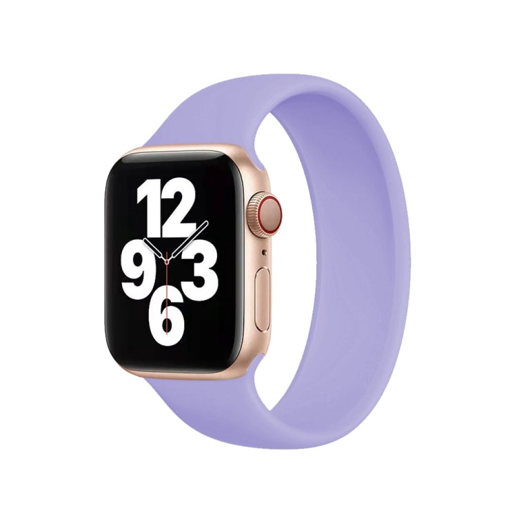 Apple Watch Series 10 42mm / 9&8&7 41mm / SE 3&SE 2&6&SE&5&4 40mm / 3&2&1 38mm 純色彈性矽膠錶帶，尺寸：L 156mm