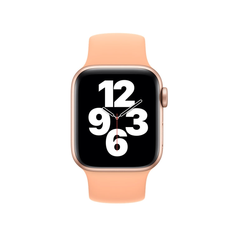 Apple Watch Series 10 42mm / 9&8&7 41mm / SE 3&SE 2&6&SE&5&4 40mm / 3&2&1 38mm 純色彈性矽膠錶帶，尺寸：L 156mm