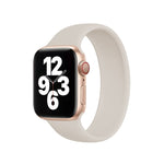 Apple Watch Series 10 42mm / 9&8&7 41mm / SE 3&SE 2&6&SE&5&4 40mm / 3&2&1 38mm 純色彈性矽膠錶帶，尺寸：L 156mm