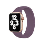 適用於 Apple Watch Ultra 49毫米 & Watch Ultra 2 49毫米 / Series 10 46毫米 / 9&8&7 45毫米 / SE 3&SE 2&6&SE&5&4 44毫米 / 3&2&1 42毫米 純色彈性矽膠錶帶，尺寸：S 130毫米